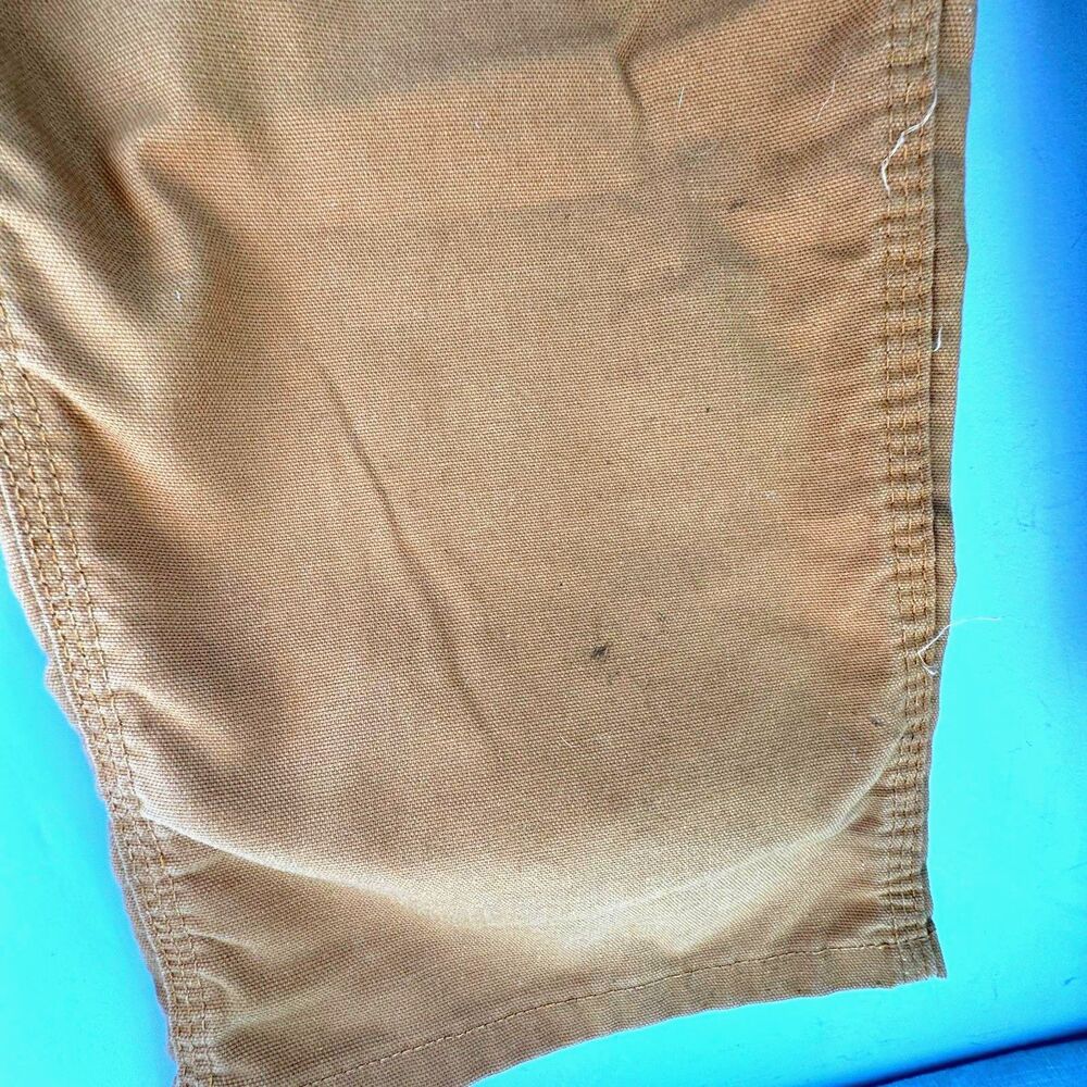 Carhartt Men's 38x30 Brown Dungaree Fit Work Pants 383-51 Cotton Blend MID-RISE - Picture 11 of 13
